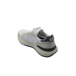 scarpe sun68 UOMO 01 BIANCHE - NIKI 2.0 SOLID vista posteriore