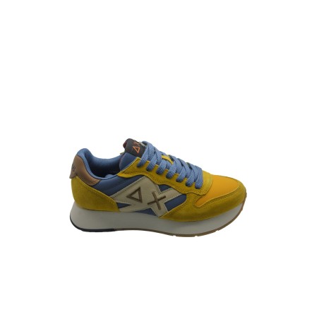 scarpe sun68 UOMO 23 GIALLE - JAKI BICOLOR vista laterale