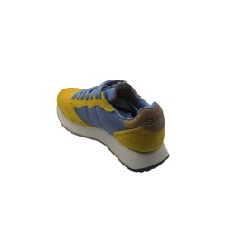 scarpe sun68 UOMO 23 GIALLE - JAKI BICOLOR vista posteriore