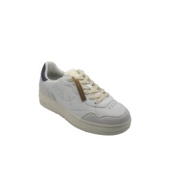 scarpe sun68 UOMO BIANCHE 07 NAVY BLUE - BIG BASKET vista frontale