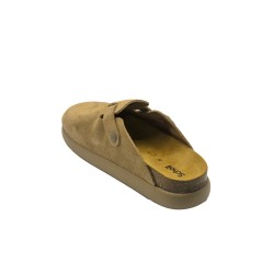 sabot scholl DONNA BEIGE SCURO - FAE CHUNKY - F32257 2361 vista posteriore
