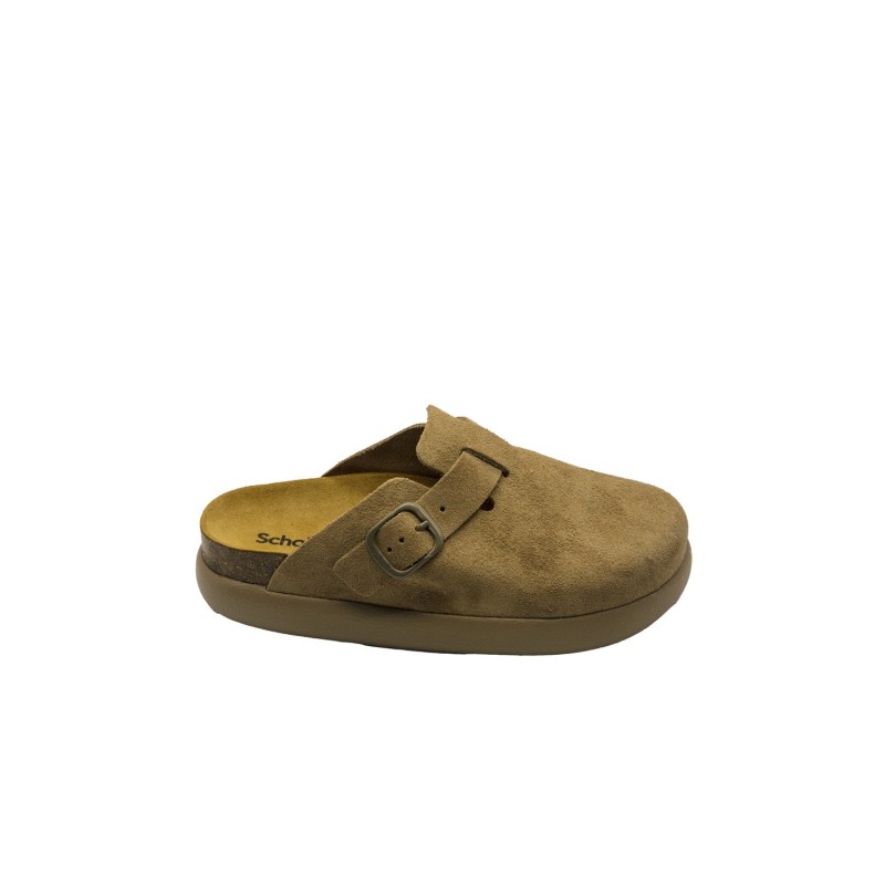 sabot scholl DONNA BEIGE SCURO - FAE CHUNKY - F32257 2361 vista laterale