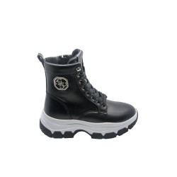 stivaletti guess DONNA BLACK - FLFBNZELE12 vista laterale