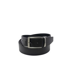 cintura reversibile john richmond UOMO BLACK E BLUE - JR-C03 vista frontale nera
