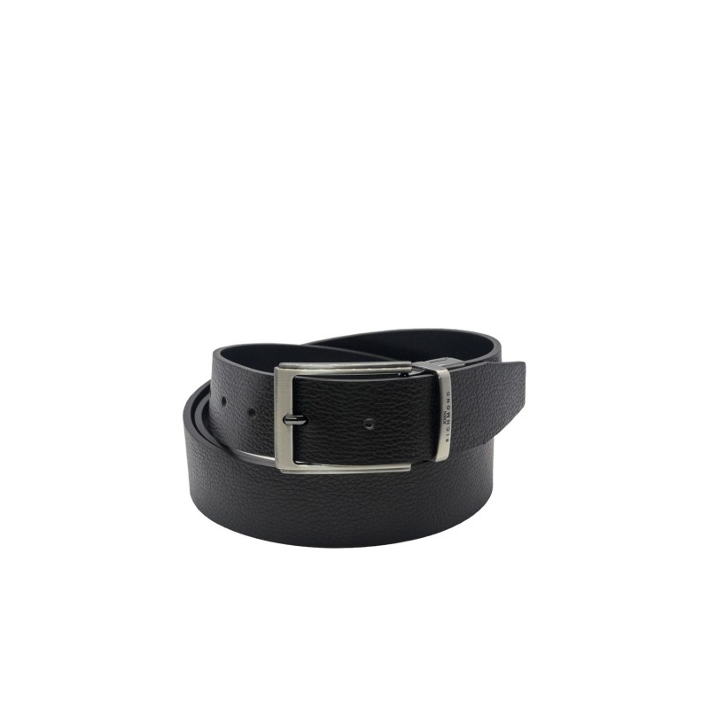 cintura reversibile john richmond UOMO BLACK E BLUE - JR-C03 vista frontale nera