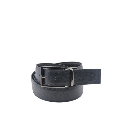 cintura reversibile john richmond UOMO BLACK E BLUE - JR-C50 vista frontale blu