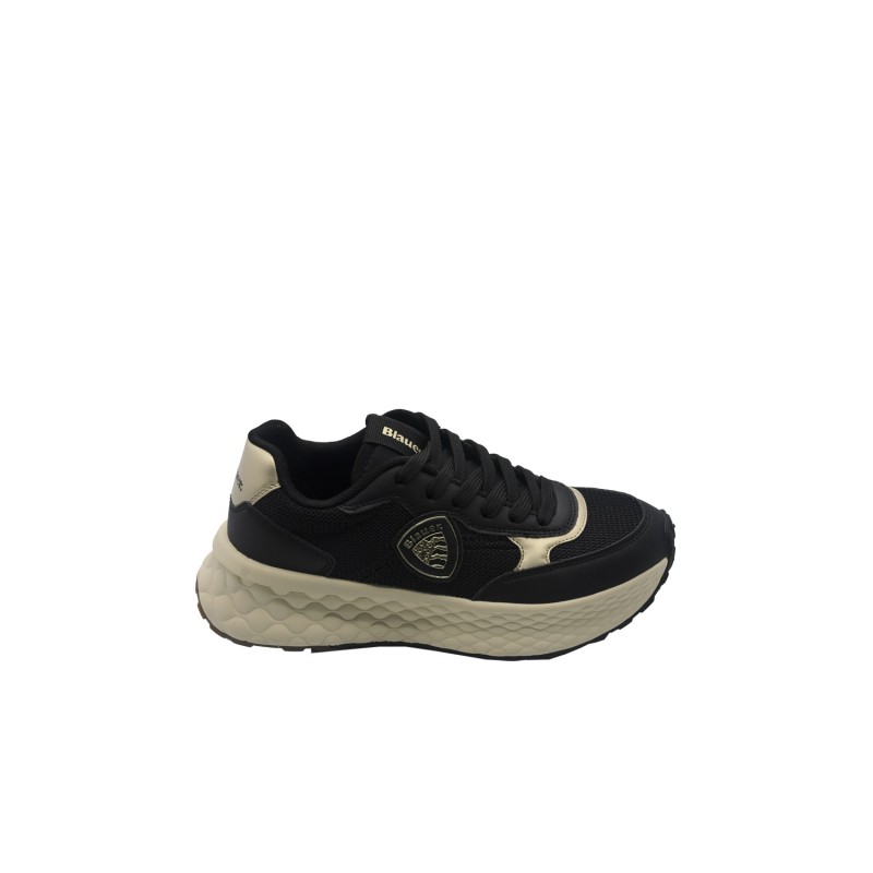 scarpe blauer DONNA BLACK - F5LYNN01/LEG vista laterale