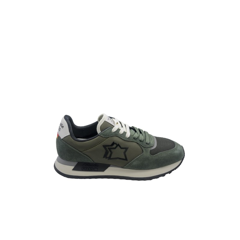 scarpe atlantic stars UOMO 0700 MILITARY GREEN - MNEA 1010 vista laterale