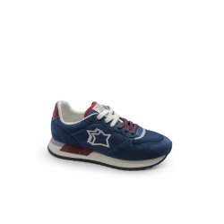 scarpe atlantic stars UOMO 0203 NAVY RED - MNEA 1010 vista frontale