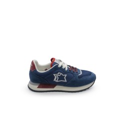 scarpe atlantic stars UOMO 0203 NAVY RED - MNEA 1010 vista laterale