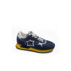 scarpe atlantic stars UOMO 0201 NAVY BLU - DRAC 1020 vista frontale