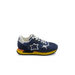 scarpe atlantic stars UOMO 0201 NAVY BLU - DRAC 1020 vista laterale