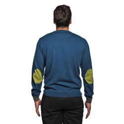 maglioncino sun68 UOMO 78 PETROLIO - K45143 vista posteriore