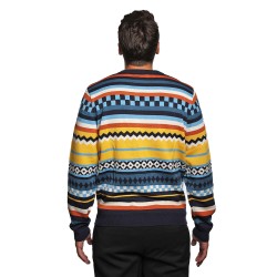 magline sun68 UOMO MULTICOLORE 07 NAVY BLUE - K45158 vista posteriore