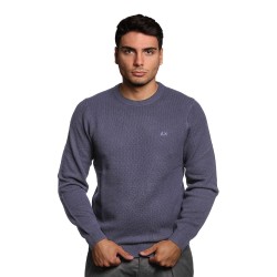 maglione sun68 UOMO 07 NAVY BLUE - K45126 vista frontale