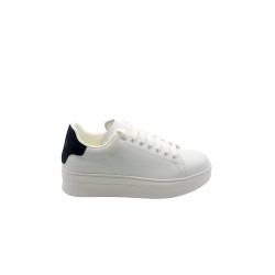 scarpe gaelle paris UOMO BIANCHE - NERO - GACAM00096 vista laterale