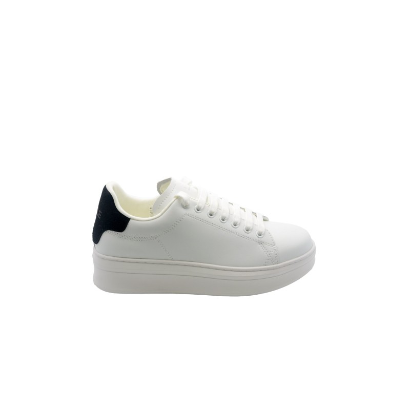 scarpe gaelle paris UOMO BIANCHE - NERO - GACAM00096 vista laterale