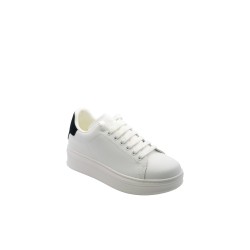 scarpe gaelle paris UOMO BIANCHE - NERO - GACAM00096 vista frontale