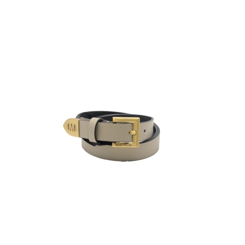 cintura marc ellis DONNA BEIGE E ORO TAUPE/GOLD - ME BELT-161 DO vista frontale