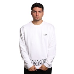 felpa moschino UOMO BIANCA 1001 - V1A1711 - 4319 vista frontale