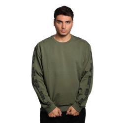 felpa moschino UOMO VERDE MILITARE 0429 - V1A1791 - 4424 vista frontale