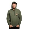 felpa moschino UOMO VERDE MILITARE 0429 - V1A1705 - 4413 vista frontale cappuccio