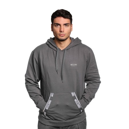 felpa moschino UOMO NERA 0555 - V1A1793 - 4424 vista frontale