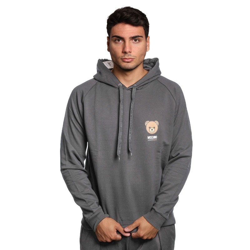felpa moschino UOMO NERA 0555 - V1A1705 - 4413 vista frontale