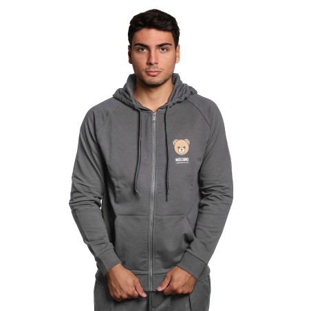 felpa moschino UOMO NERA 0555 - V1A1702 - 4413 vista frontale