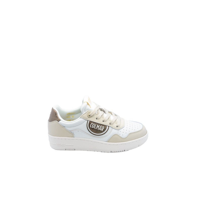 scarpe colmar DONNA WHITE E BRONZE - AUSTIN CLASS 129 vista laterale