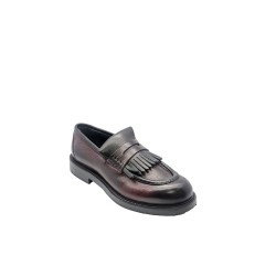 mocassini jp/david UOMO BORDEAUX E NERA NEW MESSICO BRETAGNA/NERO - 60726/2 vista frontale