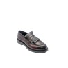mocassini jp/david UOMO BORDEAUX E NERA NEW MESSICO BRETAGNA/NERO - 60726/2 vista frontale