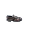 mocassini jp/david UOMO BORDEAUX E NERA NEW MESSICO BRETAGNA/NERO - 60726/2 vista laterale