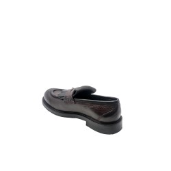 mocassini jp/david UOMO BORDEAUX E NERA NEW MESSICO BRETAGNA/NERO - 60726/2 vista posteriore
