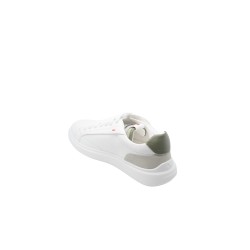 scarpe peuterey UOMO BIANCHE E VERDI 689 - QUARTER - PEU5522 vista posteriore