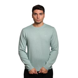 maglione sun68 UOMO VERDE CHIARO 69 CENERE - K45110 vista frontale