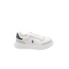 scarpe polo ralph lauren UOMO BIANCHE E VERDI WHITE/FOREST - RLITE SPORT-SK-LTL vista laterale