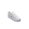 scarpe polo ralph lauren UOMO BIANCHE WH/WH/BKPP - MASTERS CRT-SK-LTL vista frontale
