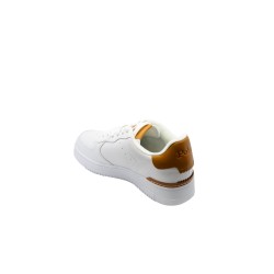 scarpe polo ralph lauren UOMO BIANCHE E CUOIO WHITE/TAN - MASTERS CRT-SK-LTL vista posteriore