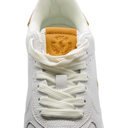 scarpe polo ralph lauren UOMO BIANCHE E CUOIO WHITE/TAN - MASTERS CRT-SK-LTL vista dettaglio