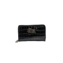 portafoglio sécret pon pon DONNA BLACK - MARLENE WALLET vista frontale