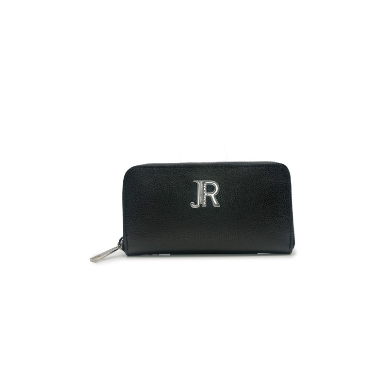 portafoglio john richmond DONNA BLACK E SILVER - JR-W-1158L RU vista frontale