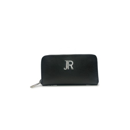 portafoglio john richmond DONNA BLACK E SILVER - JR-W-1158L RU vista frontale