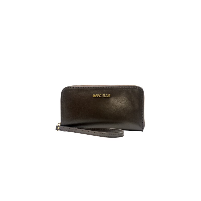 portafoglio marc ellis DONNA MARRONE E ORO COCOA/GOLD - TELMA LT BX vista frontale