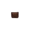 pochette marc ellis DONNA MARRONE COCOA - BUBY SUEDE CLUTCH vista posteriore
