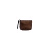 pochette marc ellis DONNA MARRONE COCOA - BUBY SUEDE CLUTCH vista frontale