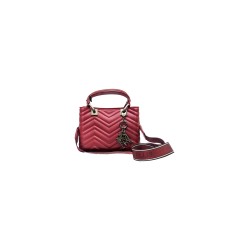borsa marc ellis DONNA ROSSA E ARGENTO RUBINO/CDF - FLAT KRISSY M WAVE_25 vista frontale