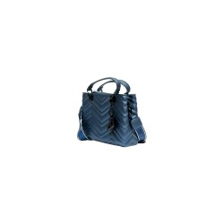 borsa marc ellis DONNA BLU E NERA MAJOLICA/BLACK - FLAT KRISSY M WAVE_25 vista laterale