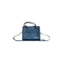 borsa marc ellis DONNA BLU E NERA MAJOLICA/BLACK - FLAT KRISSY M WAVE_25 vista posteriore