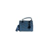 borsa marc ellis DONNA BLU E NERA MAJOLICA/BLACK - FLAT KRISSY M WAVE_25 vista frontale
